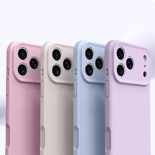 Cover morbida opaca colori dopamine per iPhone 11–17 (Pro/Pro Max/Plus) — Anti-impronta, Antiurto, Presa comoda, Design carino