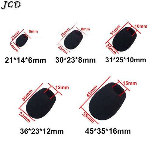 Fundas de espuma mini para micrófono — protector antiviento de repuesto para micrófono de auriculares