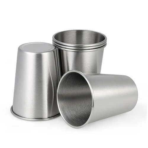 Stainless Steel Camping Cups 70–330ml — Portable Beer & Shot Cups for Outdoor Travel