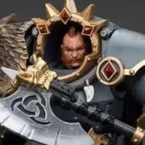 JOYTOY Warhammer 40K 1/18スケール アクションフィギュア スペースウルブズ フヴァール・レッドブレード 14.2cm
