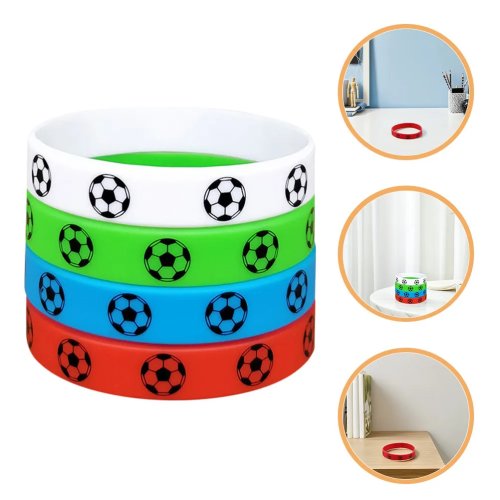 12er-Set Herren Silikon-Fußball-Armbänder – robuste Sportarmbänder für Teamgeist & als Party-Mitgebsel