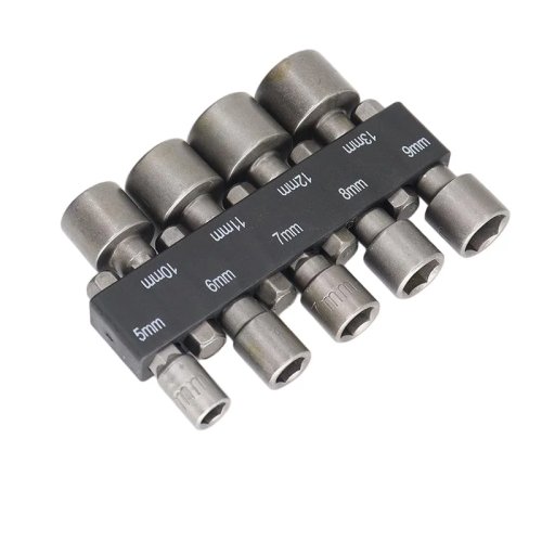 Bộ 9 mũi lục giác 5mm-13mm đầu tuốc nơ vít cho sửa chữa DIY