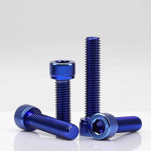 Tornillos Allen DIN912 Titanio Azul/Dorado Acero Inoxidable 304 Cabeza Hexagonal M4 M5 M6 M8 M10