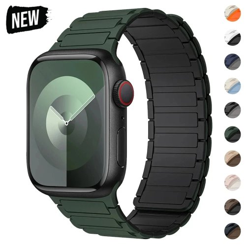 Магнітний силіконовий ремінець Loop для Apple Watch (38/40/41/44/45/49 мм) — сумісний з Series 3–9, SE, Ultra/Ultra 2