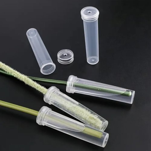 20/50er Pack Kunststoff-Wassertuben für Blumen mit Silikonverschluss – wiederverwendbare transparente Blumen-Vials zur Aufbewahrung von Schnittblumen