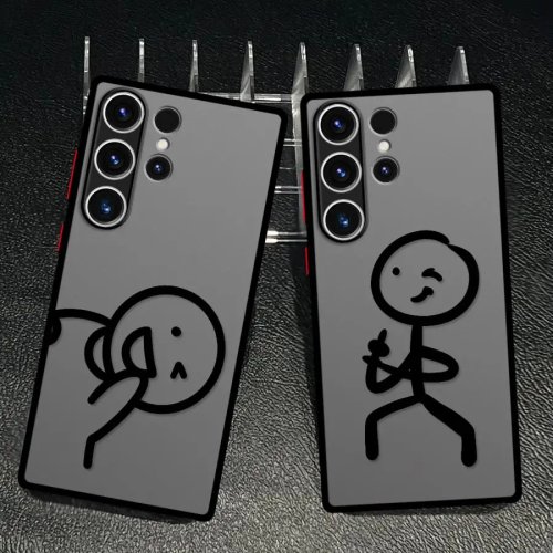 Funda para Samsung Galaxy S26 S20 S23 FE Note 20 10+ S24 Plus S22 S21 S25 Ultra con diseño de muñeco palo