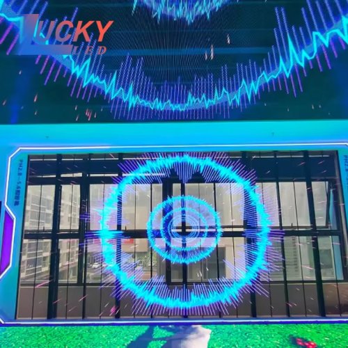 Película LED transparente y flexible — pantalla adhesiva de alta transmisión de luz para vidrio