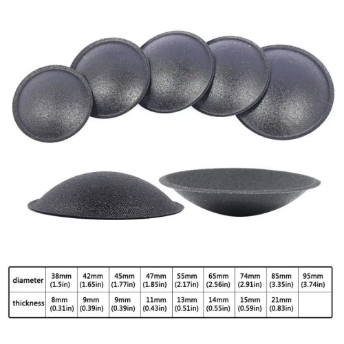 2 pcs Speaker Dust Cap Covers for Woofer/Subwoofer Repair — 38–95 mm