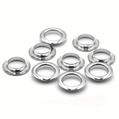 112 juegos de ojales 4 mm en acero inoxidable para peluches y telas (fleece), con seguro anti-desprendimiento