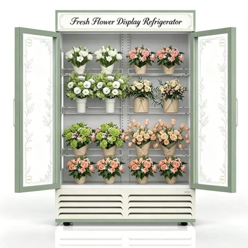 Vitrine Floral - Frigorífico de Flores Comercial, Arrefecedor de Ramos Frescos para Retalho Personalizado
