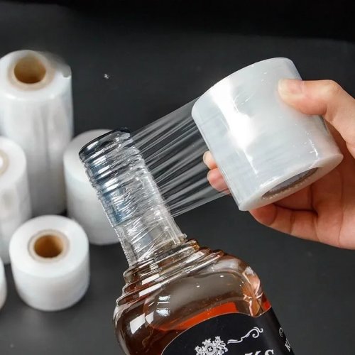 Film sellador elástico para botellas y frascos — evita derrames y la oxidación