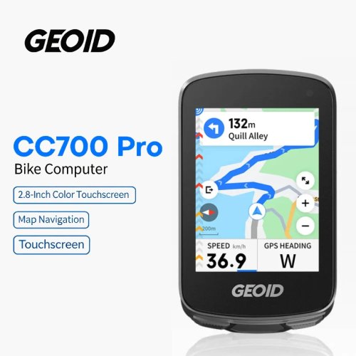 Велокомпьютер GPS GEOID CC700 Pro с сенсорным экраном 2,8 дюйма и навигацией по картам