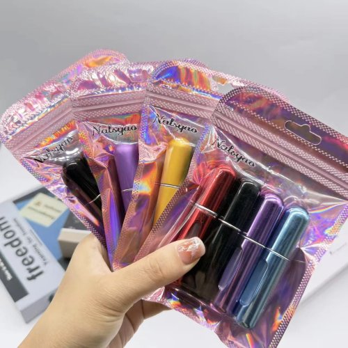 4pcs 5ml Mini Refillable Perfume Atomizer Spray Bottle - Portable Travel Aluminum Perfume Bottle