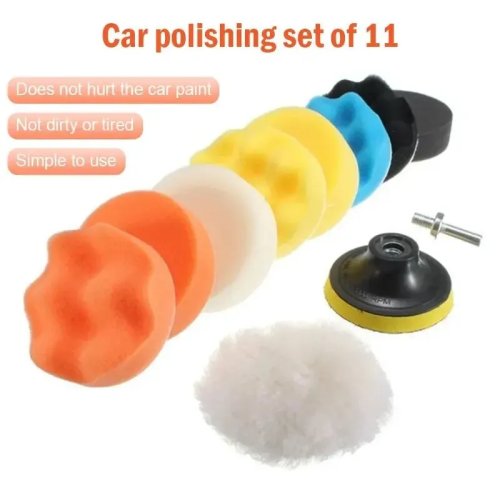 Car Polishing Sponge Wheel Set for Angle Grinder - Waxing & Cleaning Pad