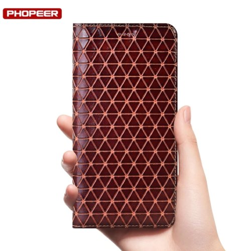 Custodia di lusso in pelle vera con motivo geometrico per IIIF150, B2 Ultra, B1, B2, B1 Pro, Raptor LTD, Air1, Air1 Ultra, Air1 Plus, Air1 1 Pro