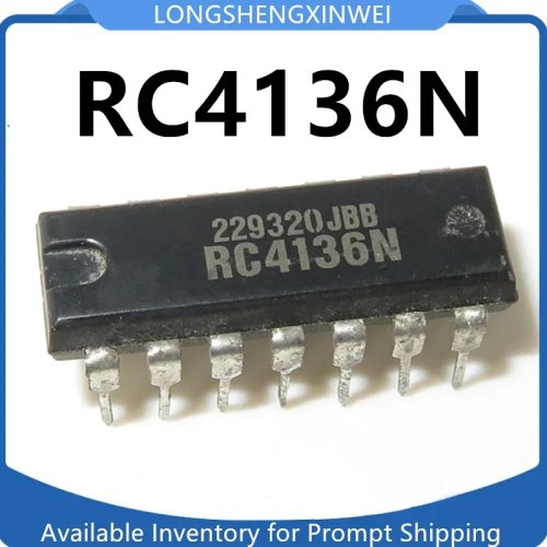 IC RC4136N DIP-14, 1 stuk — Nieuw en origineel