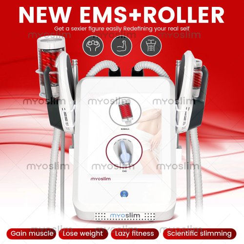 Mesin Pembentuk Tubuh EMS RF 6500W 2-in-1 – Pijat Rol Elektromagnetik untuk Pelangsingan, Kontur Tubuh & Pengencangan Otot – Penggunaan Salon, Spa, Rumah