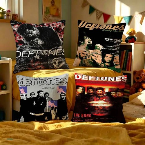Deftones（バンド）カスタムクッションカバー（写真・文字入れ可）45×45cm