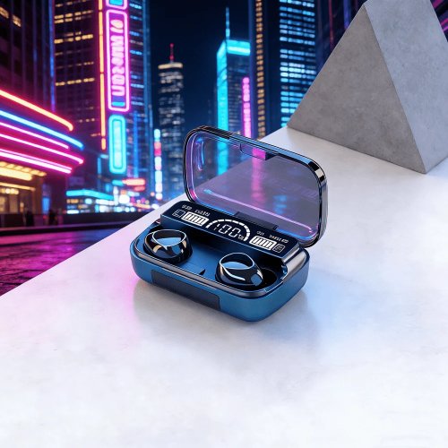 M10 Bluetooth-Headset mit LED-Anzeige, Hi‑Fi-Stereo, kabelloser wasserdichter Ohrhörer, Freisprecheinrichtung – für Gaming & Musik