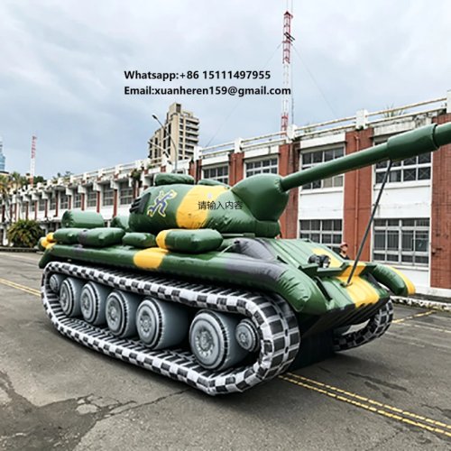 Гігантська надувна модель танка для реклами та просування на відкритому повітрі
