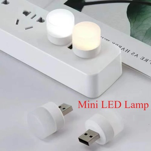 Đèn LED Mini Di Động với Sạc USB - Đèn Ngủ Ấm Áp Bảo Vệ Mắt và Sạc Dự Phòng 2 trong 1
