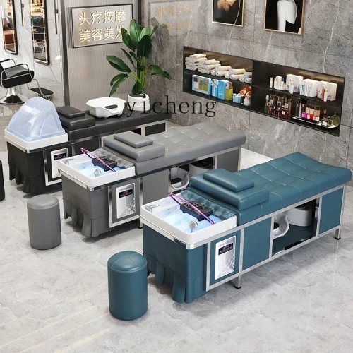 Kursi Salon untuk Keramas dengan Pemanas Air, Sirkulasi Air, dan Pijat Kepala
