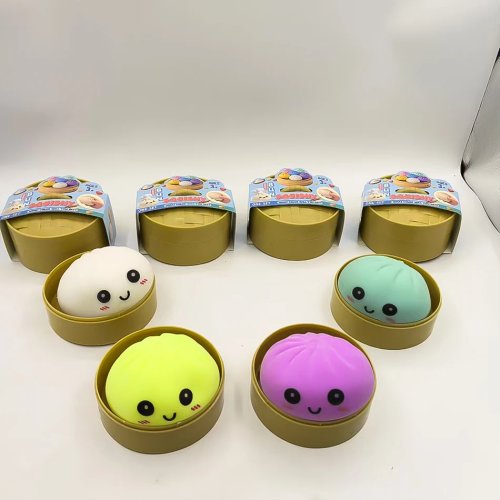 Überraschungsbox: Teigtaschen‑Squishy – buntes Slow‑Rise Anti‑Stress Fidget/Quetschspielzeug, Geschenk