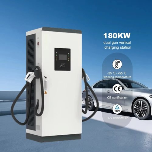 Stacja ładowania DC 180 kW (CCS) stojąca, do użytku komercyjnego, 200–250 A, podwójne złącze