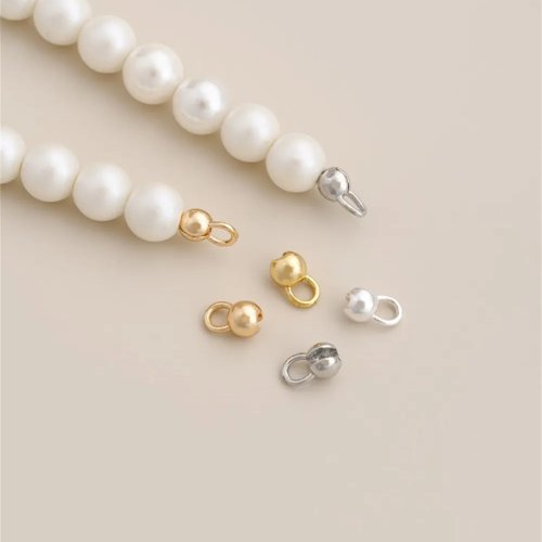 14K vergulde schuifparel / eindstuk voor armband & ketting — DIY-connector