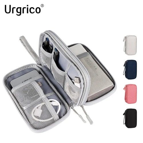 Estuche impermeable para cables — Organizador portátil para cables USB y cargadores
