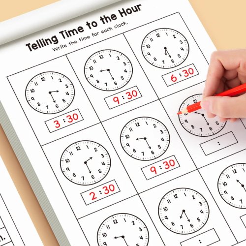 Arbeitsheft Zeitverständnis für Kinder – Übungsblätter Lesen & Mathe für Zuhause, Kindergarten und Unterricht – Perfekt für Schulstart & Weihnachtsgeschenk