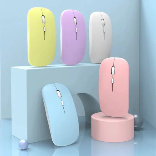 Bezprzewodowa Mysz Bluetooth, Ergonomiczna Przenośna Mysz Komputerowa do Laptopa, iPada, Tabletu, PC, Telefonu, Biura i Gier