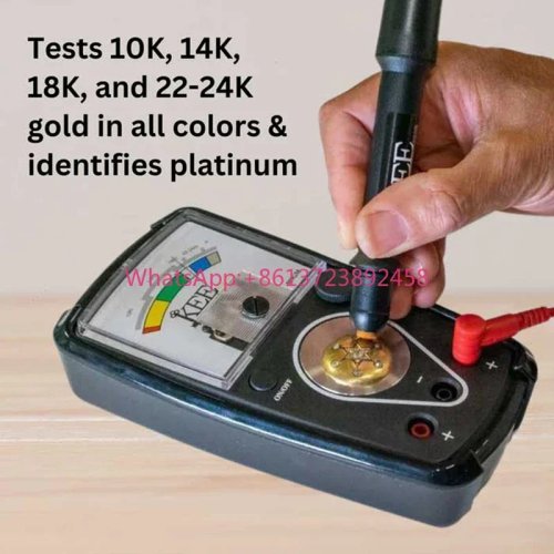 GEMORO KEE Elektrischer Goldprüfstift - Professionelles Karatmeter für 10K, 14K, 18K, 22-24K Gold- und Platinreinheit