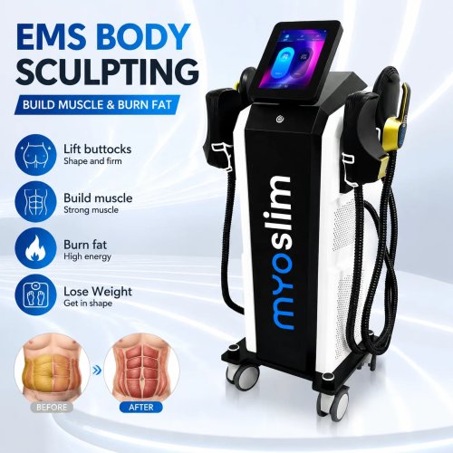 EMSボディスカルプトマシン RFスカルプティング ダイエット 脂肪燃焼 筋肉刺激 6500W MYOslim