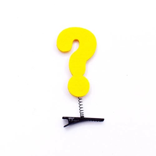 Funny 3D Wi‑Fi & Question Mark Hairpin — Cute Decorative Hair Clip