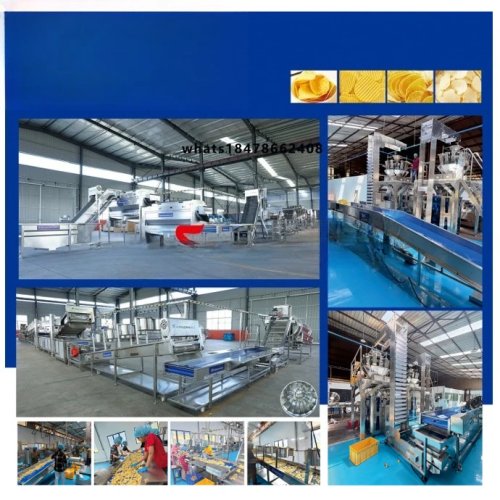 Dây chuyền sản xuất khoai tây chiên hoàn toàn tự động quy mô lớn — Máy công nghiệp sản xuất khoai tây chiên (chips)