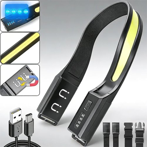 COB silicone magnetic work light — powerful LED inspection lamp for auto repair, camping & outdoor use