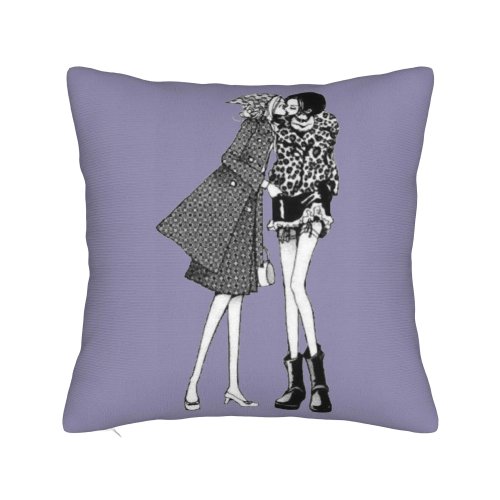 Poszewka Nana Osaki i Nana Komatsu Kiss Z nadrukiem Dekoracja do domu Zamek błyskawiczny 40x40cm