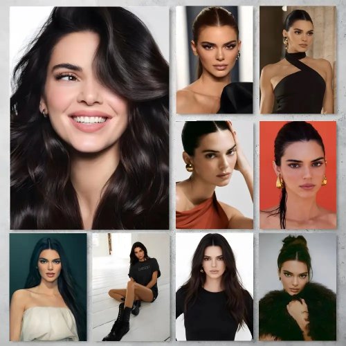 Постер Kendall Jenner — самоклейка з водостійкого паперу для стіни, декор кав'ярні/бару/кімнати