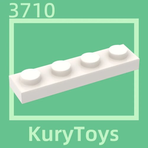 Kury Toys DIY MOC 10 cái Tấm 1x4 — Linh kiện cho gạch xếp hình