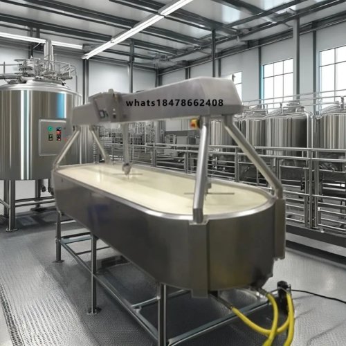 Automatic Cheese Production Line – Industrial Dairy Machine with Cheese Vat & Cooker