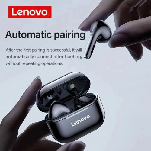 Audífonos Bluetooth TWS Lenovo LP40 con Micrófono, Sonido HiFi, Control Táctil, Inalámbricos para Llamadas HD y Gaming