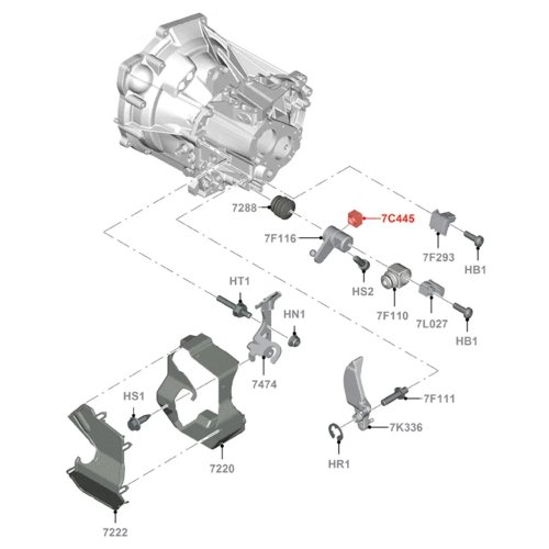 2 piezas Horquilla de Cambio Eje Actuador Insertar Deslizador 1225337 1334993 para Ford