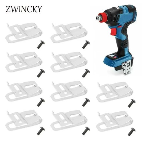 1/3/5/10 pezzi Clip da cintura per trapano/avvitatore ad impatto BOSCH 18V cordless – gancio con viti