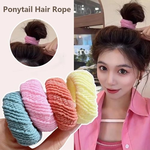 5 Cái Dây Chun Buộc Tóc Dày Co Giãn Cao, Dây Buộc Tóc Nữ Thông Dụng, Bền