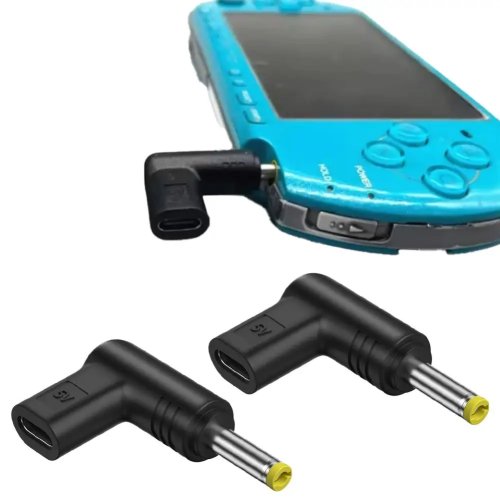 Adaptador de Carregamento 5V Type-C para DC para PSP 1000 2000 3000 Conversor de Carregamento Mini USB C