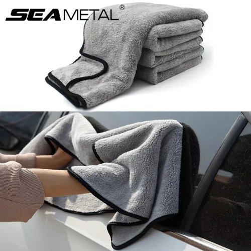 ผ้าล้างรถ SEAMETAL ไมโครไฟเบอร์ นุ่มพิเศษ – ซับน้ำสูง ผ้าเช็ดทำความสะอาดและเช็ดแห้งสำหรับดูแลรถ (ดีเทลลิ่ง)