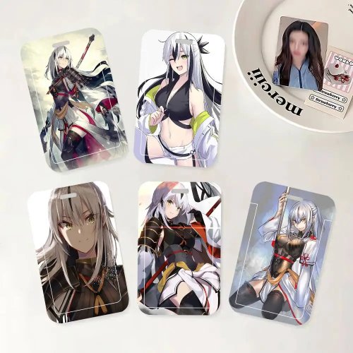 Tali Lanyard Hitam Nagao Kagetora Fate/Grand Order, Tempat Kartu Pelajar dan ID Kampus