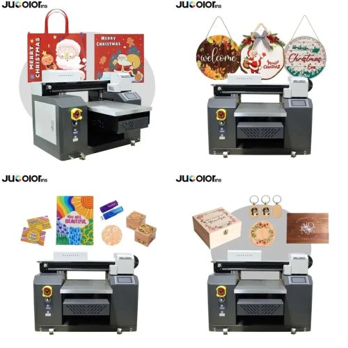Drukarka UV płaska Jucolor — Rozmiary A1/A2/A3 (A3), drukarka UV z efektem 3D i lakierowaniem
