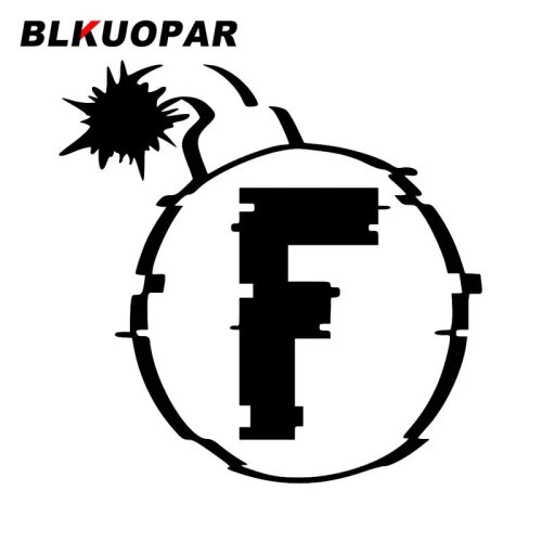 BLKUOPAR 'F BombF' 방수·스크래치 방지 스티커 – 자동차, 서핑보드, 냉장고 데칼